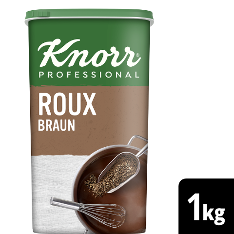 Knorr Professional Brauner Roux vegetabil 1 kg - Knorr Professional Roux – authentisch hergestellt, gelingt immer, ohne viel Aufwand.