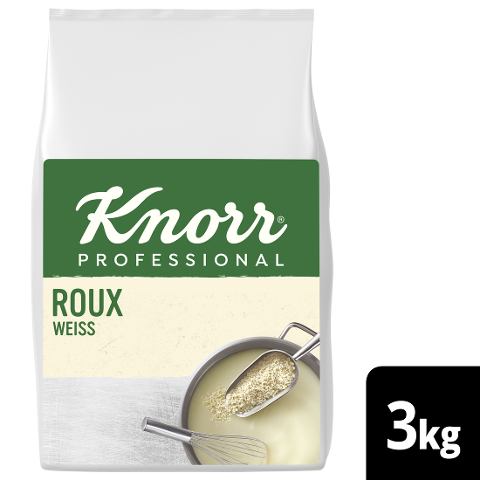Knorr Professional Weisser Roux vegetabil 3 kg - Knorr Professional Roux – authentisch hergestellt, gelingt immer, ohne viel Aufwand.