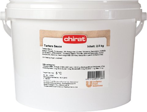 Chirat Tartare Sauce 2.5 kg - Chirat Kaltsaucen - bewährte Schweizer Qualität wie hausgemacht.